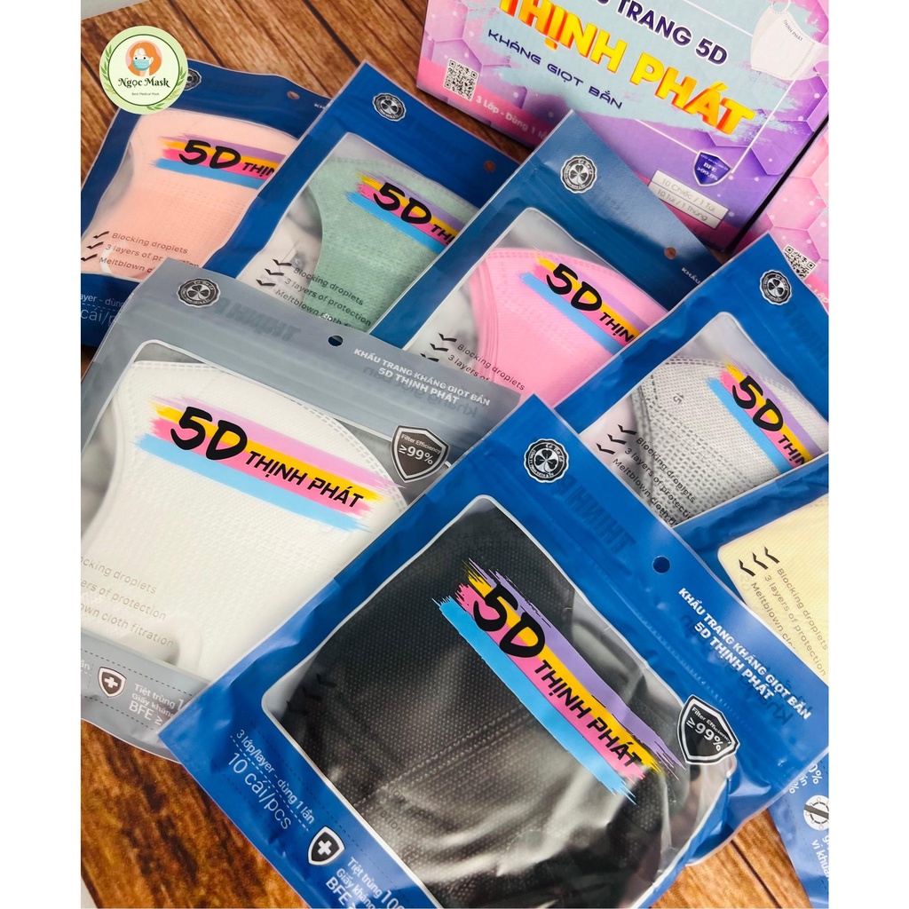 [SET 200] CHIẾC KHẨU TRANG 5D THỊNH PHÁT