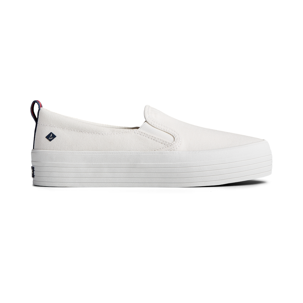 Sperry Women's Crest Twin Gore Platform Slip On Sneakers - Canvas - White  (STS86319) | Lazada Singapore