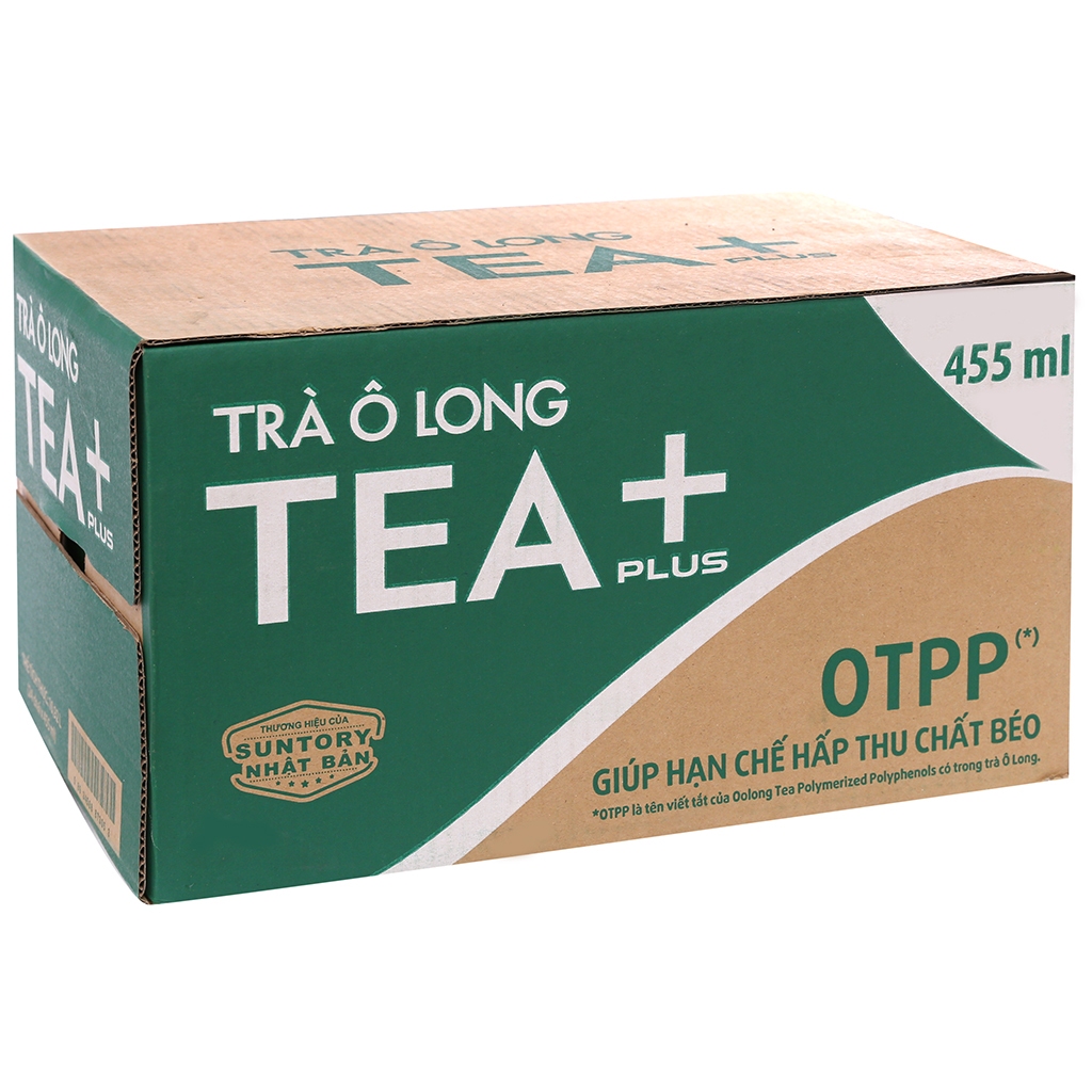 Thùng trà Ô Long Tea Plus 450ml x 24 chai