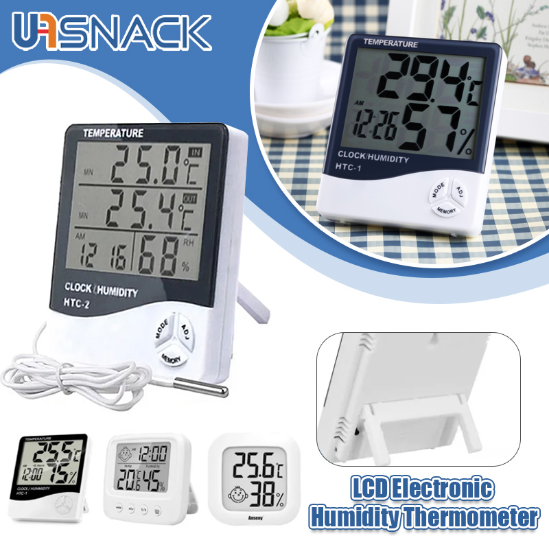 Lcd Electronic Digital Temperature Sensor Humidity Meter Backlight ...