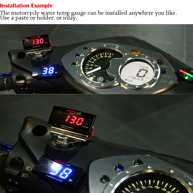 【OceanTrade】Water Temperature Gauge Led Display Temp Meter For Xmax250 ...