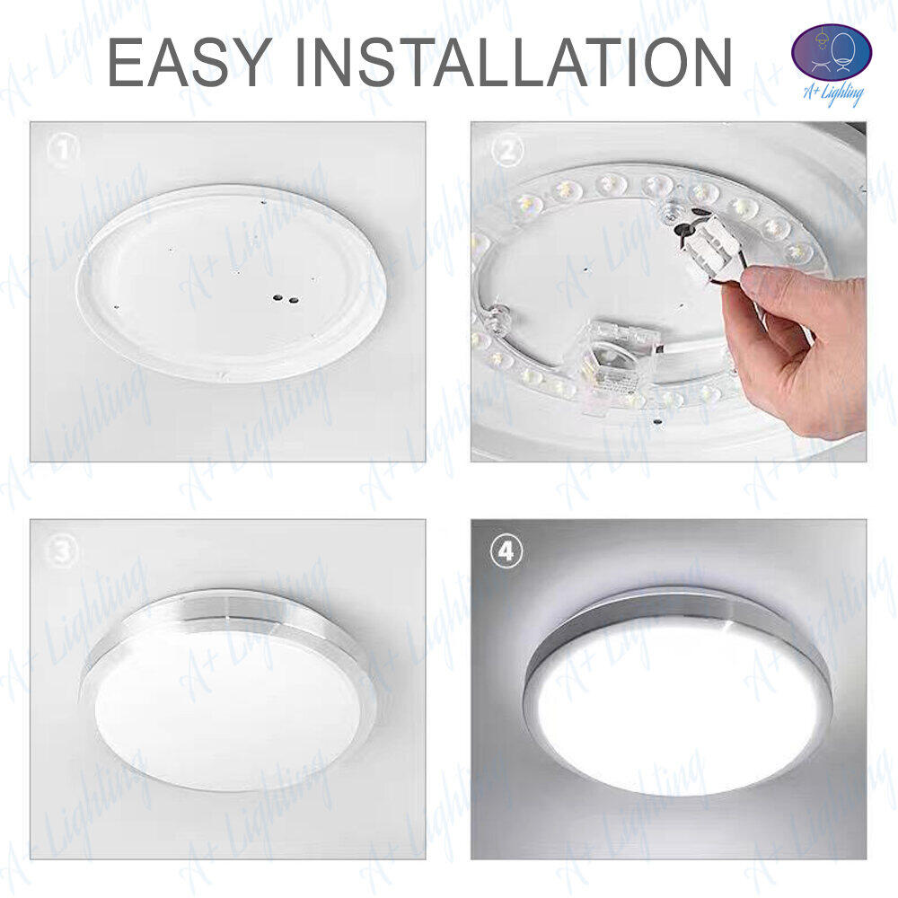 48W/72W LED กลมแม่เหล็กโมดูลหลอดไฟวงกลมเปลี่ยนโคมไฟเพดานแม่เหล็ก