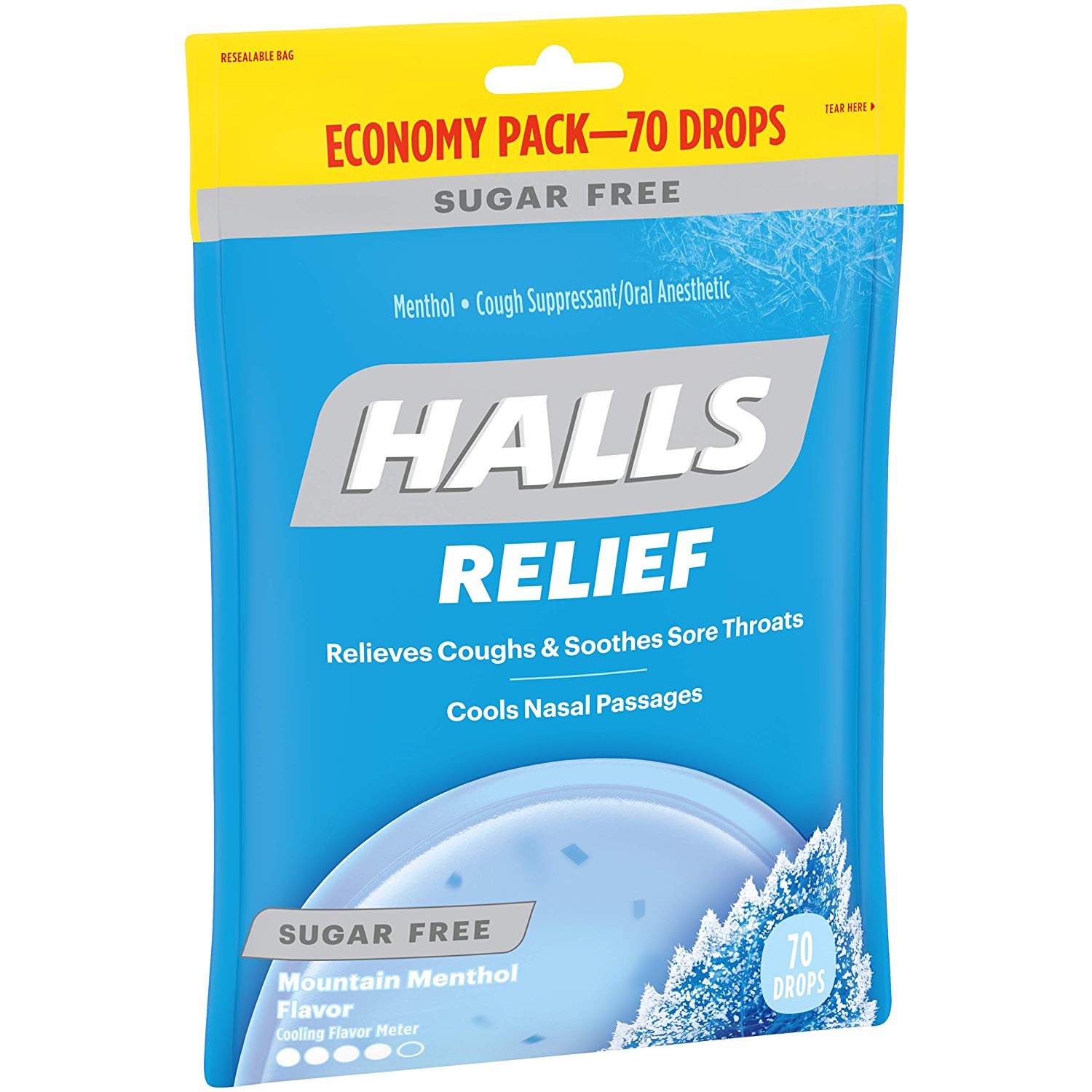 Kẹo ngậm Halls Thông Cổ, Mát Họng