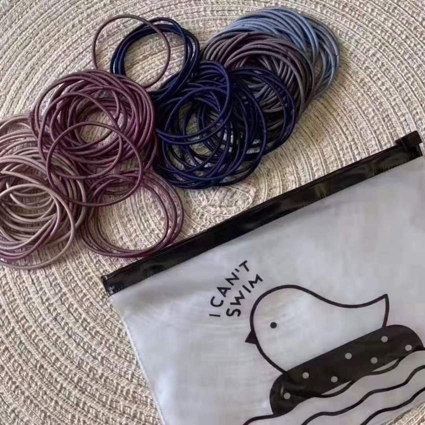 Dây buộc tóc T001 - (size 4,5cm-túi 50 dây) - Phụ kiện tóc Hàn Quốc cao cấp  Sovavi