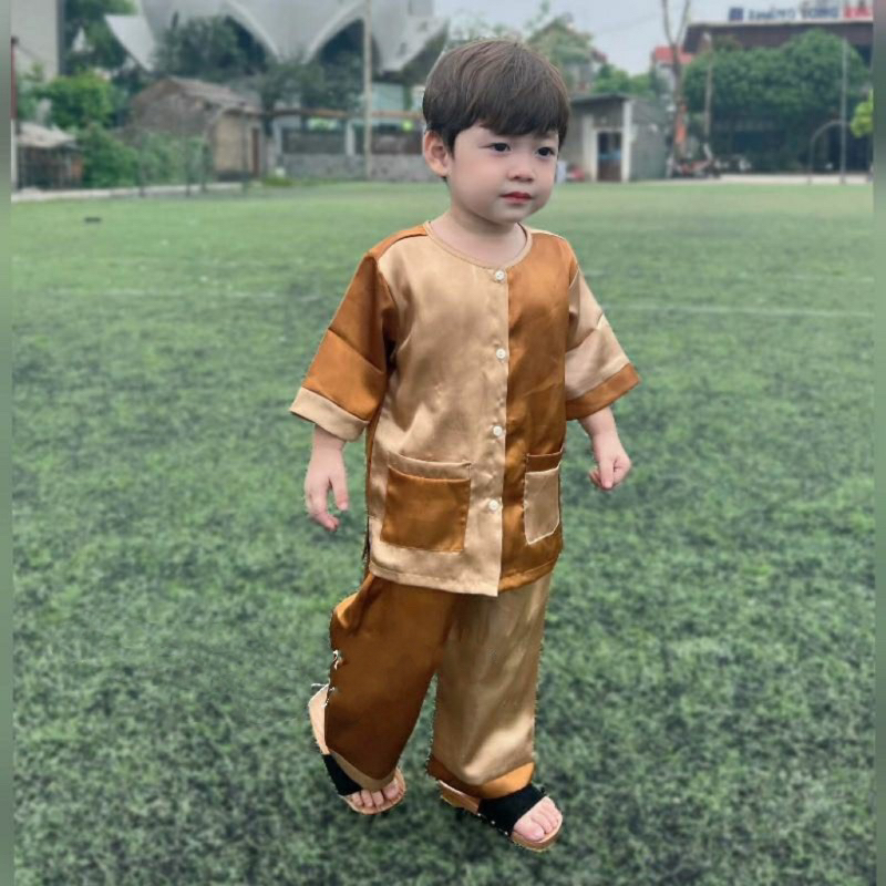 Bộ quần áo bà ba phối cho bé