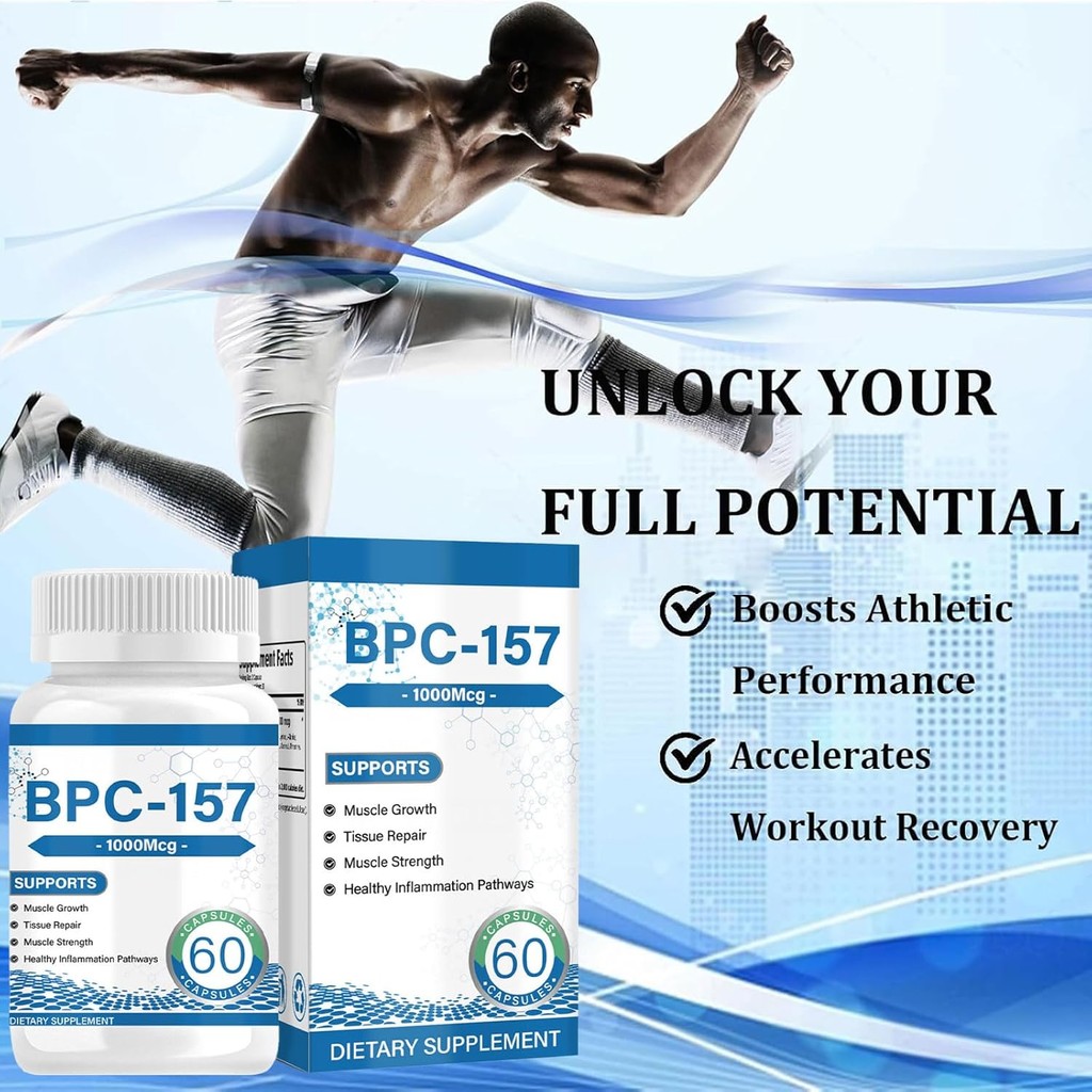 BPC 157 vin nang peptide, hp cht bo v mi 157, BPC-157 phc hi c bp  v tp luyn  cha bnh phc hi nhanh hn v rut, khng bin i gen,