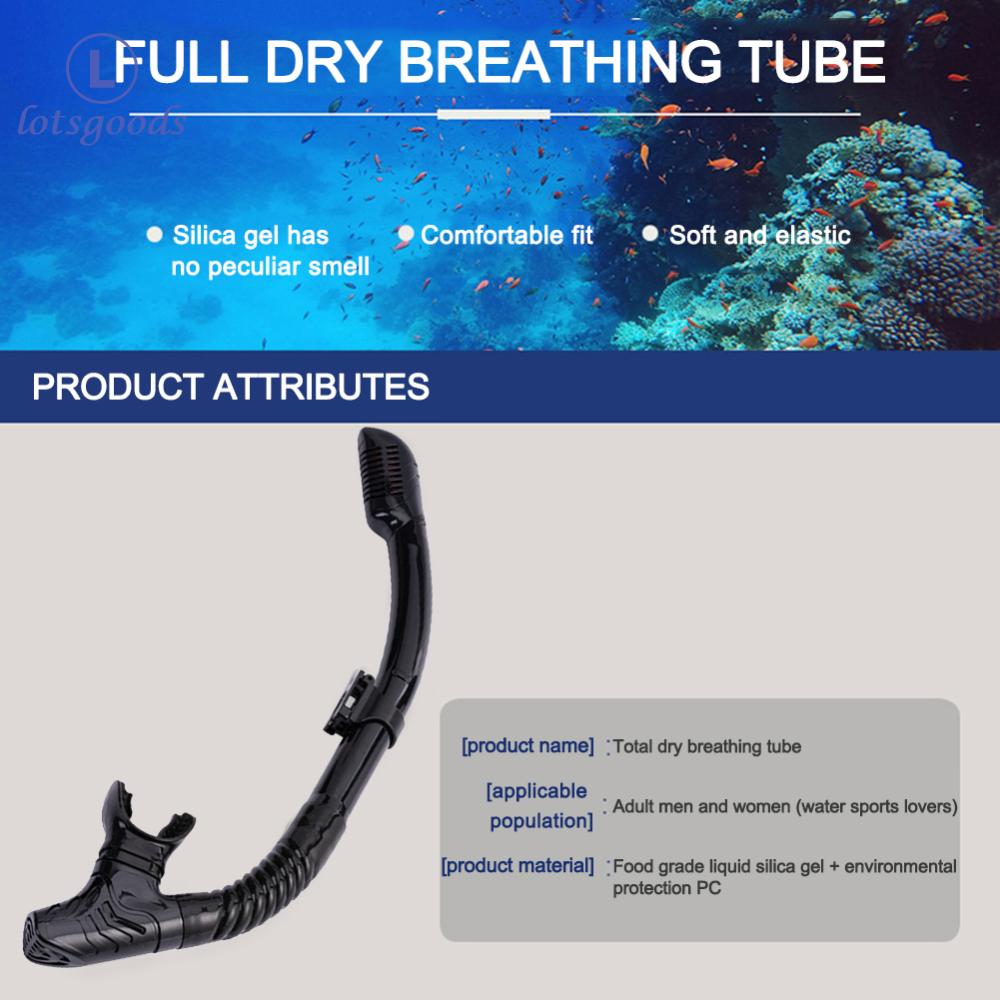 Diving Snorkel Silicone Full Dry Mouthpiece Swimming Underwater Diving Air