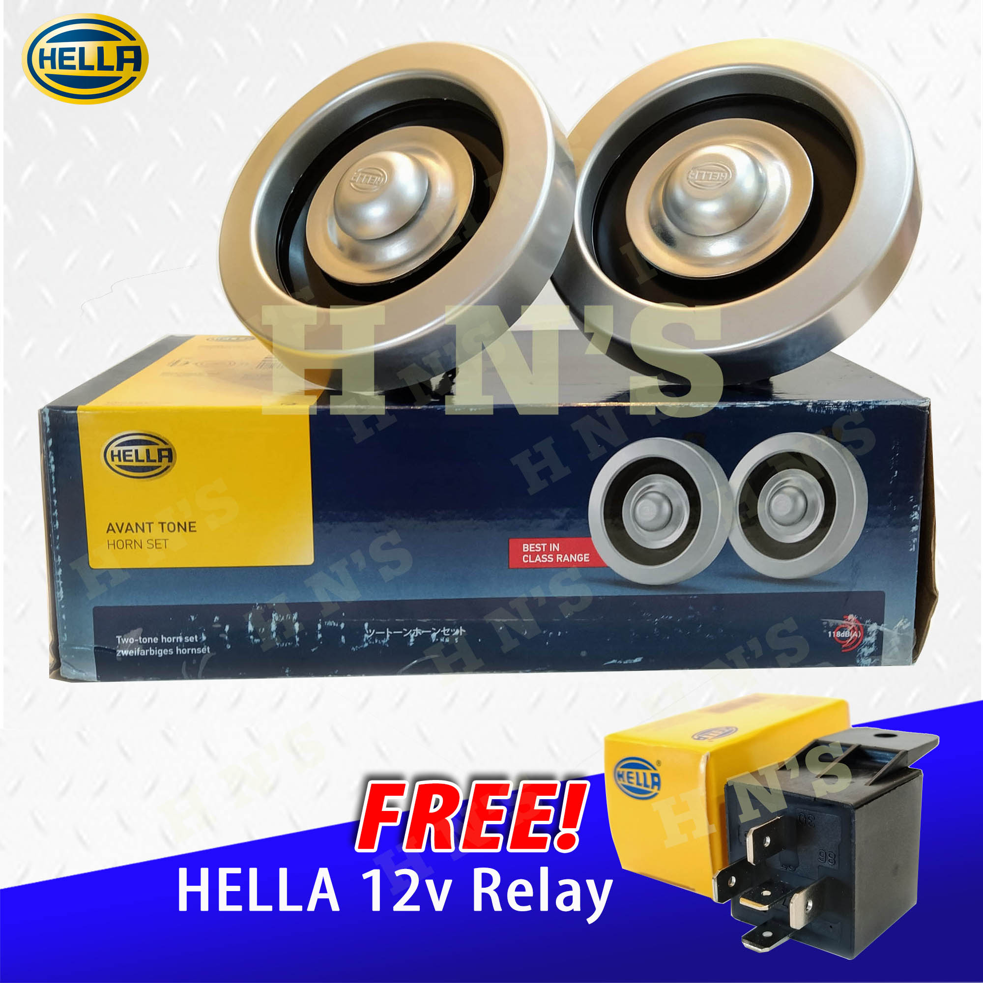 HELLA Avant Tone Horn Set ( Suitable for Cars / SUV / Motorcycles