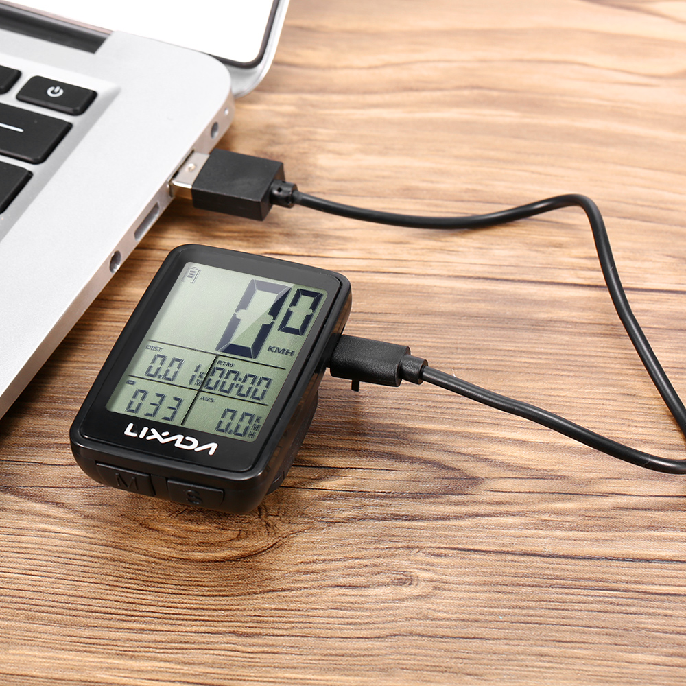 Lixada USB Rechargeable Wireless Bike Cycling Computer/Computer Mount Holder for Lixada USB Rechargeable Bike Cycling Computer Bicycle Speedometer Odometer