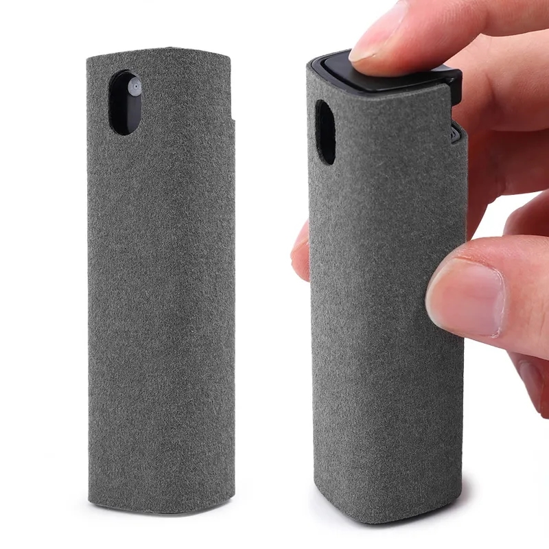 2 trong 1 màn hình điện thoại thiết bị làm sạch dạng phun máy tính màn hình điện thoại di động màn hình điện thoại Thiết bị khử bụi Công cụ vải vi sợi cho iPhone iPad Apple đánh bóng