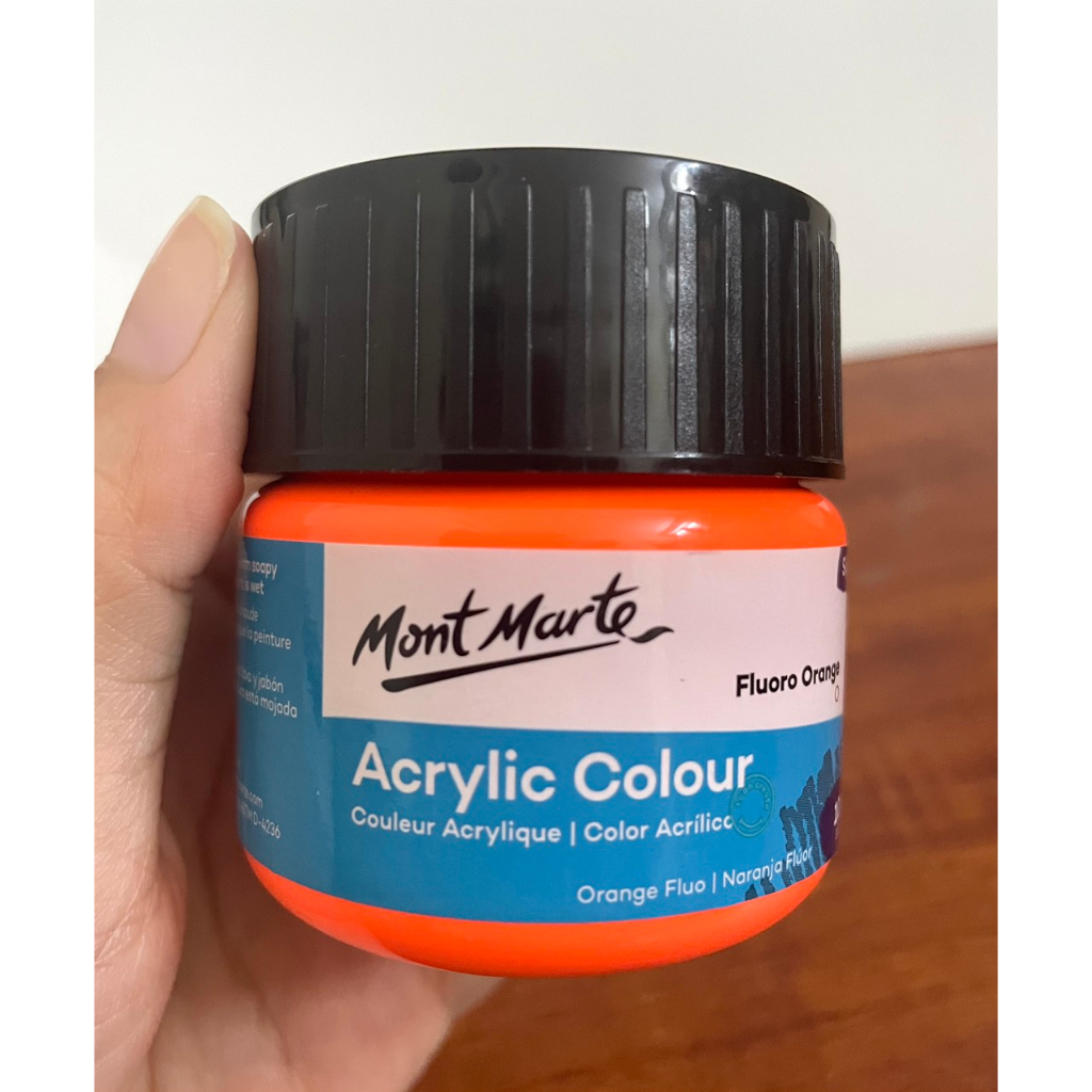 Màu Acrylic Phản Quang Mont Marte 100ml - Màu Dạ quang