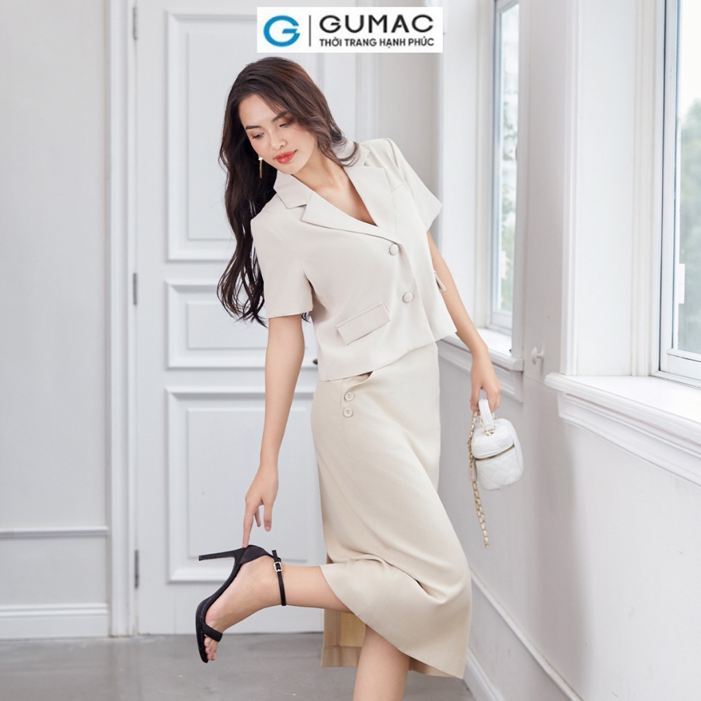 Áo Blazer lửng thời trang GUMAC OWD12004