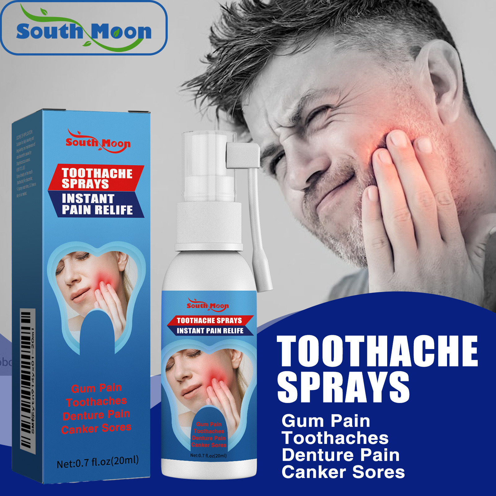 Xịt ngừa sâu răng Toothache Spray 20ml,  bảo vệ răng miệng của bé