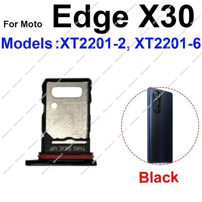Sim Card Tray Slot For Motorola MOTO Edge 20 Pro 30 Pro S Pro 20 Lite Edge X30 SIM Card Holder Card Reader Socket Adapter. 