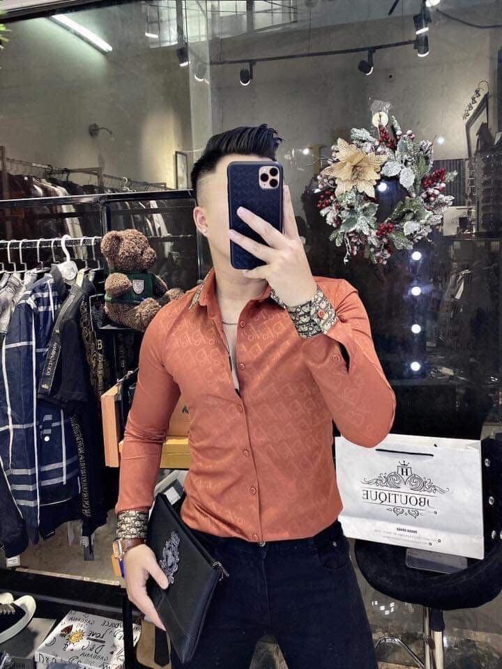 Áo sơ mi nam dài tay chất lụa thái chống nhăn