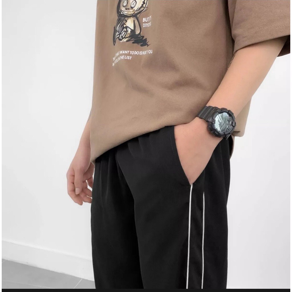 Quần thể thao 2 sọc suông unisex