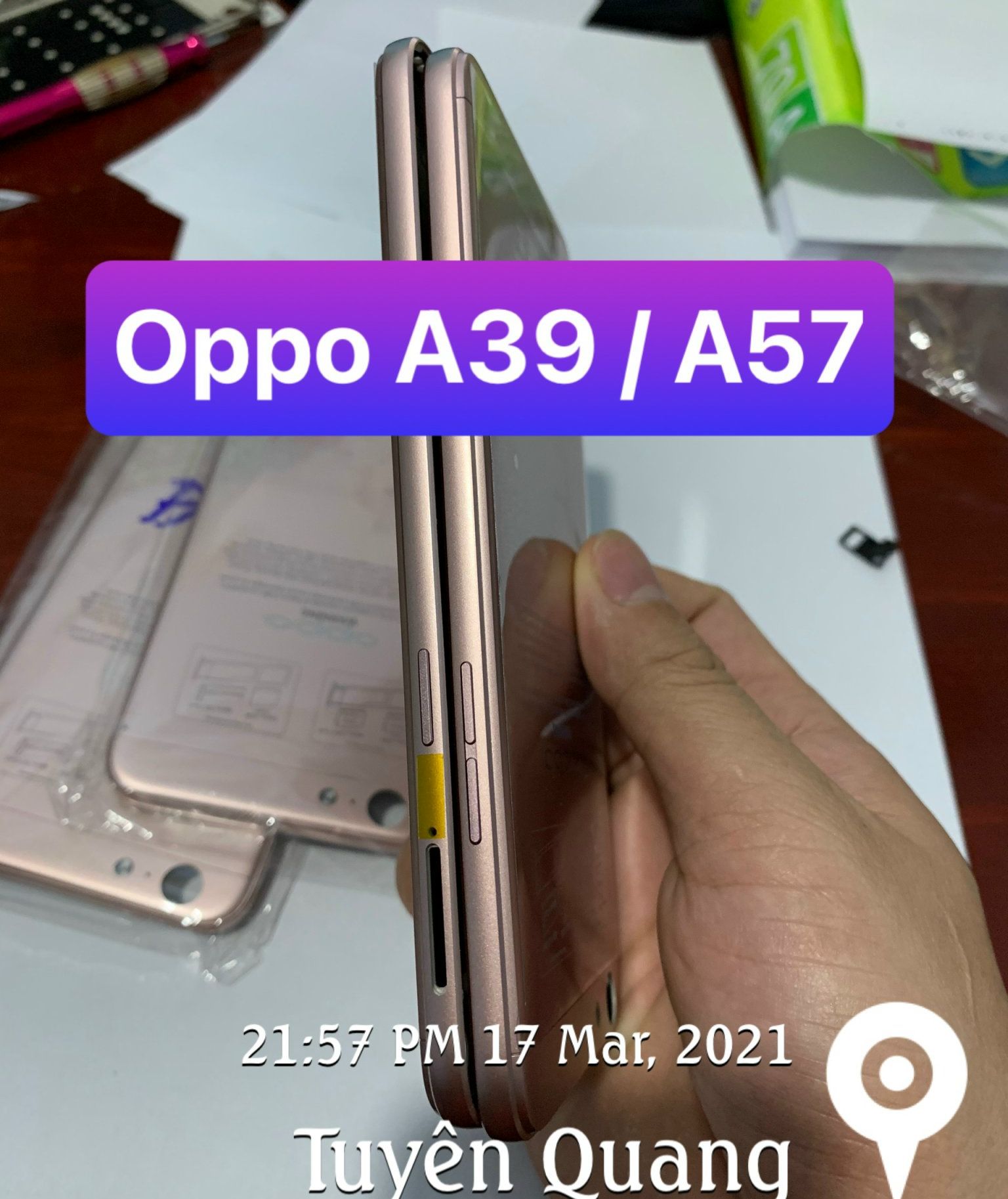 lưng vỏ oppo A39 / A57 lắp chung