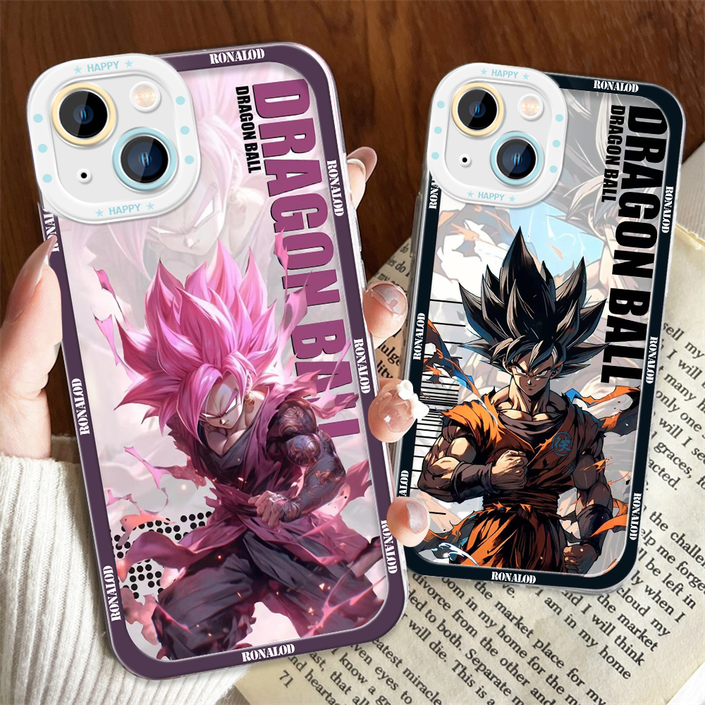 YYDS for Redmi Note 12 4G 9 8 10 11 12 Pro 11s 10s 9T Back Cover Dragon Ball Son Goku Transparent Crystal TPU Soft Thin Phone Case