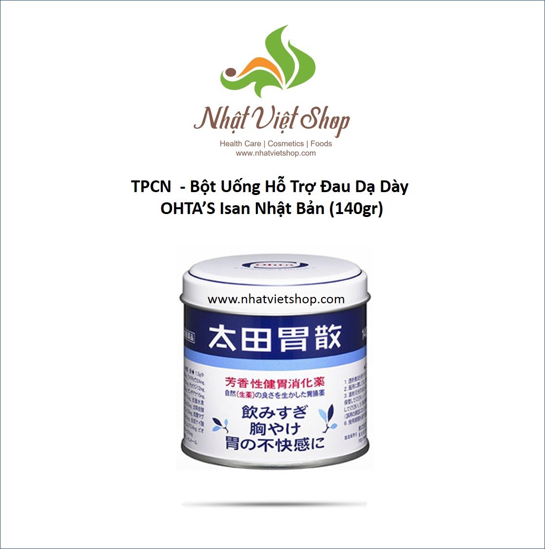 Tpcn - bột uống hỗ trợ dạ dày ohta's isan nhật bản 140g