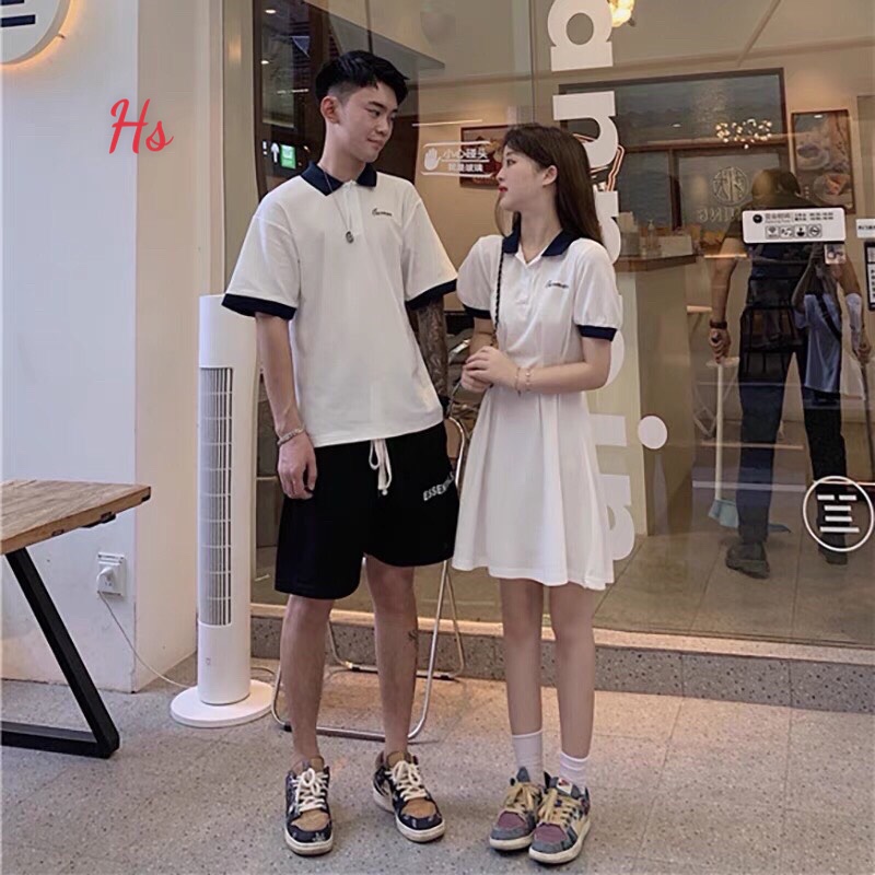 Váy nữ xòe cổ polo siêu hot