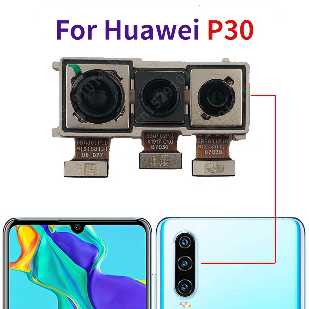 For Huawei P9 P10 Plus P20 Lite P30 Pro Original Back Camera Rear Camera Module Backside View Replacement Repair Spare Parts