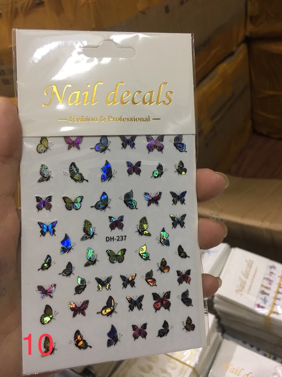 [HCM]Sticker dán móng 3D hoạ tiết côn trùng