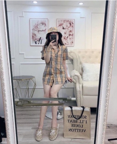 Áo sơ mi kẻ cộc tay TT12 mẫu mới