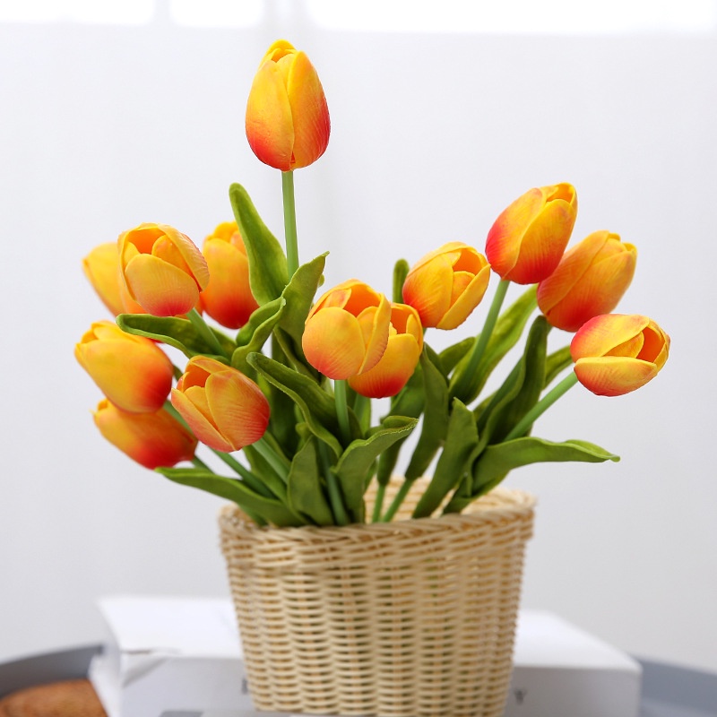 Hoa Giả ️ Hoa Tulip Giả PU Cao Cấp
