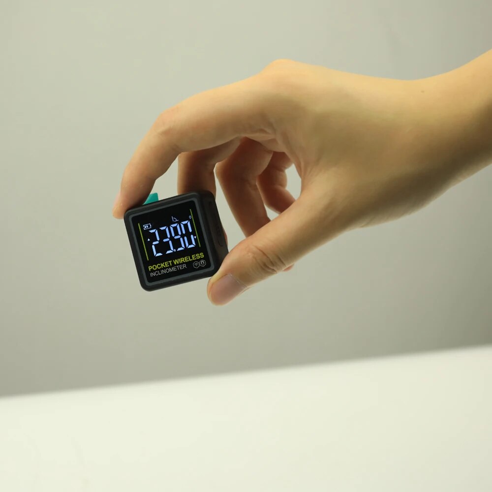 【Customer favorite】 Digital Inclinometer Lcd Backlight Digital Protractor Slope Meter Digital Angle Ruler Single-Side Magnetics Protractor