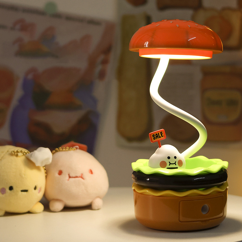 Hamburger Night Light, pencil sharpener, LED Night Light for storing mood table lamps