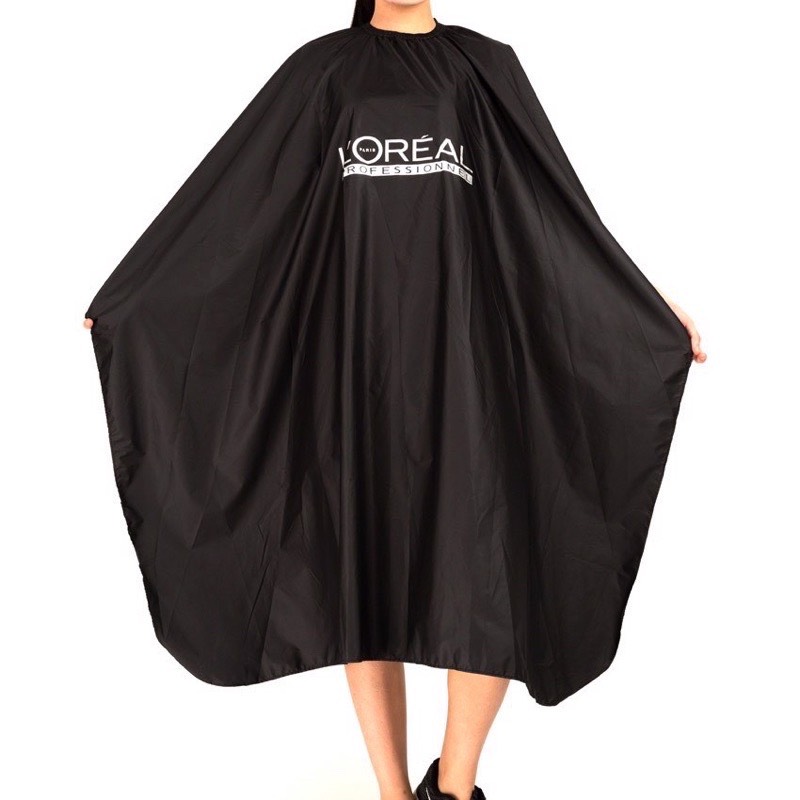 Áo choàng cắt tóc Mẫu LOreal đen