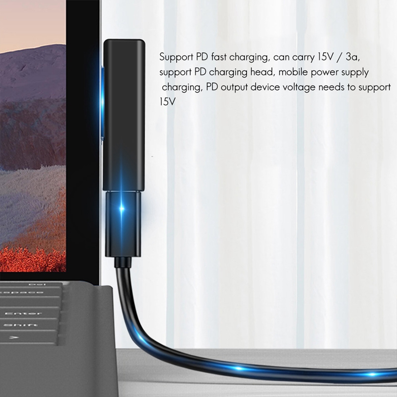 Type-C TO Surface PD Fast Charging Plug Converter Adapter for Surface ProGO 3 4 5 6 Connector USB-C TypeC Surface Book