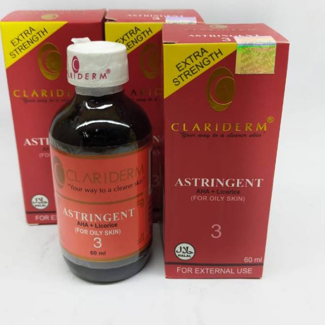 ALKOHOL CLARIDERM ORIGINAL // ASTRINGENT AHA + LICORICE (Satuan
