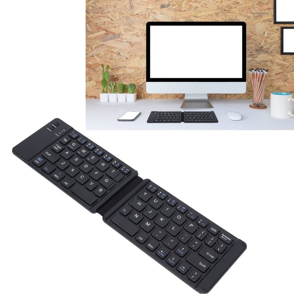 Mobile Phone Keyboard Mini Wireless Folding Keyboard Rechargeable ...
