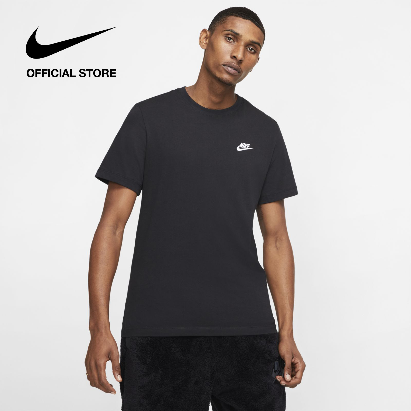 Nike Men's Club T-Shirt - Black | Lazada Singapore