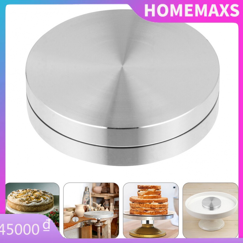 HOMEMAXS Turntable Base Bearing Cake Baking Tray Axle Round Cake Turntable Decor Stand