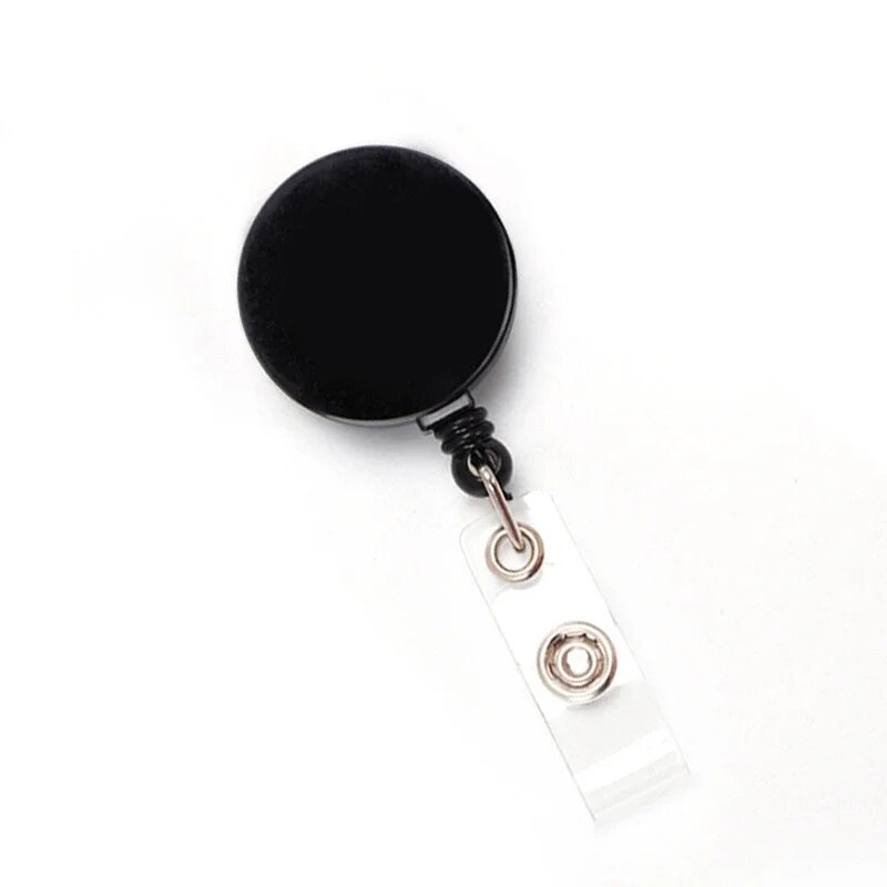 1pc ABS Retractable Keyring Extendable Metal Wire 60cm Keychain Clip Pull Key Ring Anti Lost ID Card Holder Key Chain