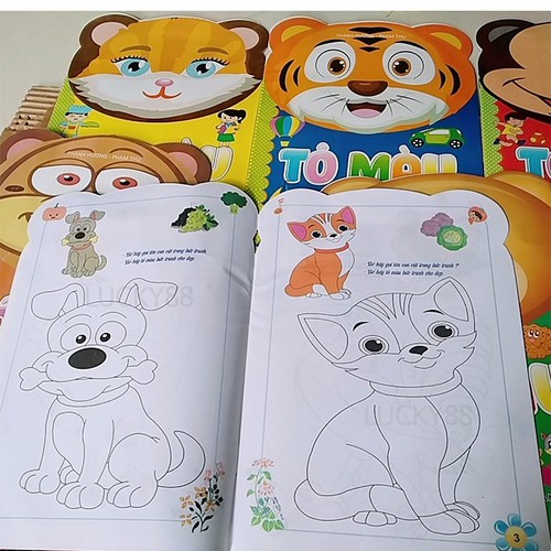 TÔ MÀU 8 CUỐN CHO BÉ