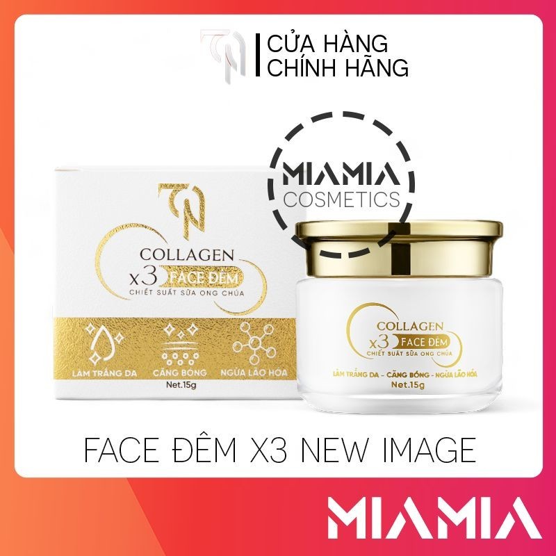 Kem face đêm chiết suất sữa ong chúa collagen x3 15g - kem face đông anh nguyễn huỳnh như