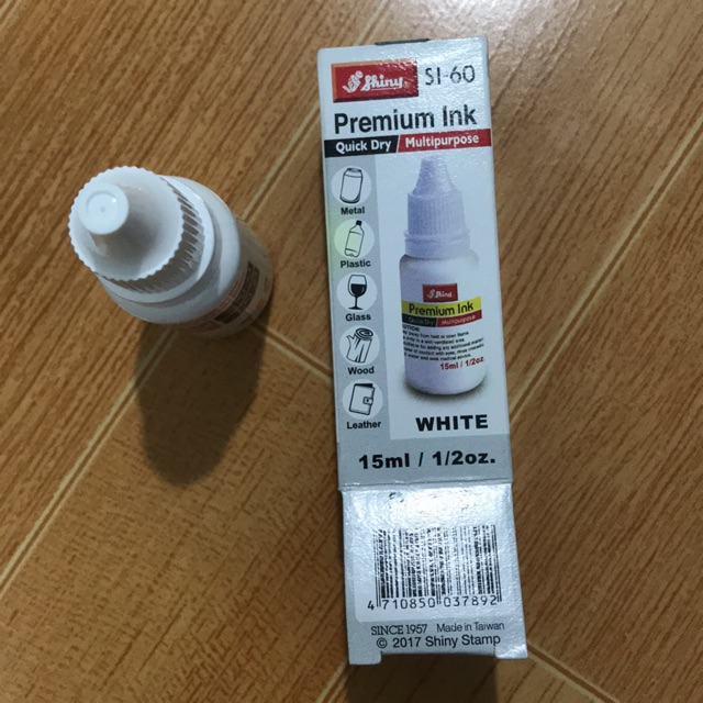 Mực dấu màu trắng Shiny Si-60 (15ml)