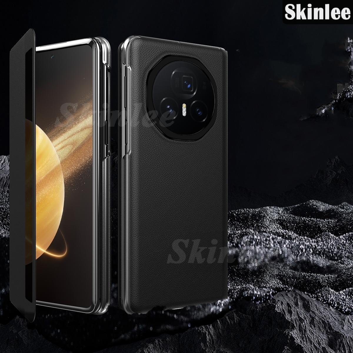 Phone Case for Honor Magic V3 Back Cover Window View Leather Smart Transparent Flip Cover for Honor Magic V3 5G Cover Cases. 
