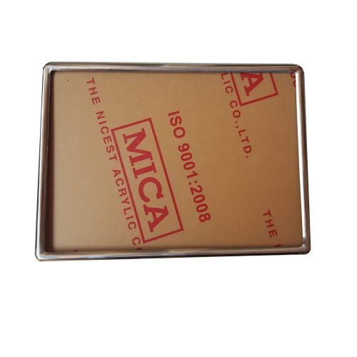 Khung biển số vuông inox mica cao cấp dành cho xe ô tô