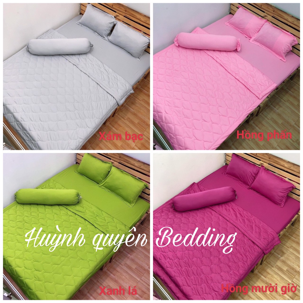 Bô drap ga thun lạnh trơn [5 món] chất thun Hàn Quốc đẹp, mát