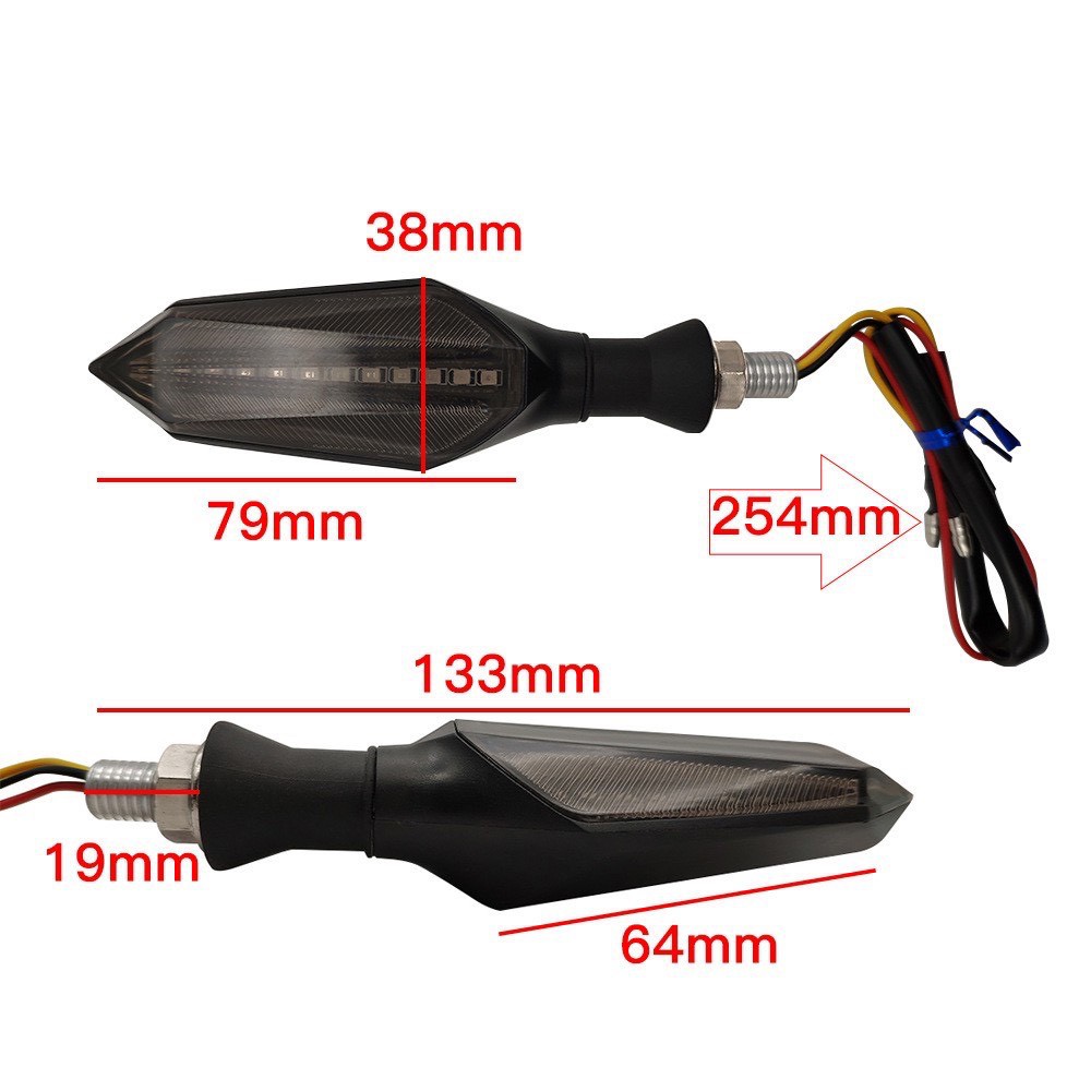 Xi nhan xe máy - Xi nhan led chạy Audi 2 mặt ( giá 1 cặp )