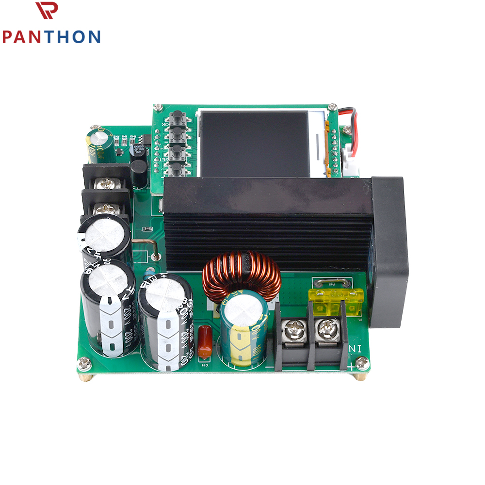 【💕Ready Stock🎉】PANTHON 1PC 900W 15A PCB CNC LCD Display Constant Current And Constant Voltage DC Boost Module Green