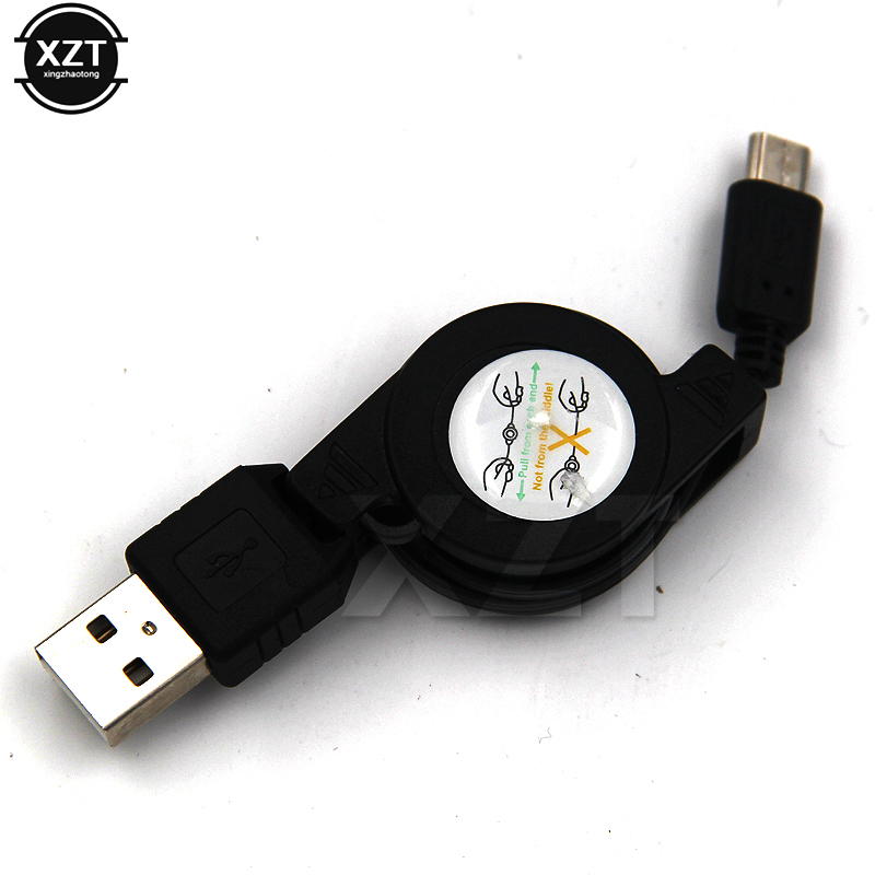 Flexible Retractable Micro USB Charging Cable For Android Xiaomi Huawei Lenovo Samsung Phone Portable Fast Charger Adapter. 