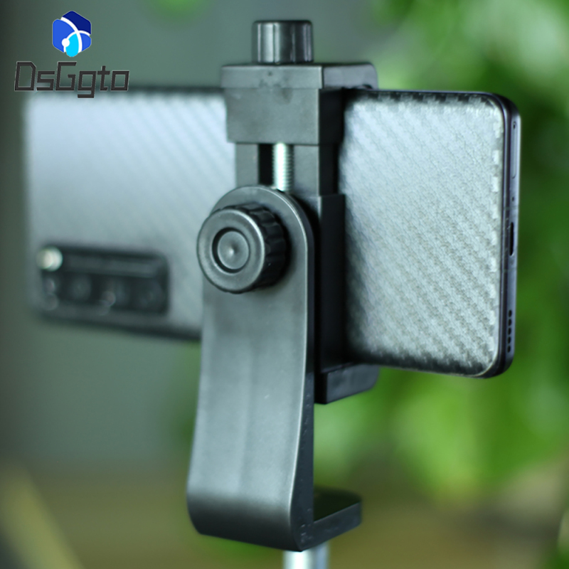 2024NEW!!Cell Phone Stand Adjustable Foldable Desktop Clip Universal Cell Phone Clipper Holder Vertical Plastic Holder 360°Rotation Dock Tripod Stand Phone Clip For Smart Phones E-Reader Monitor