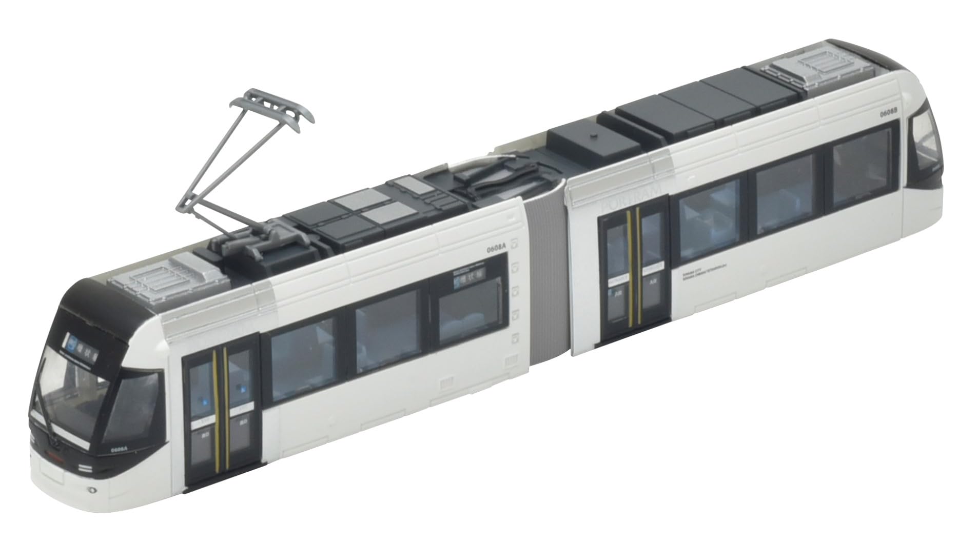【100% original From Japan 】 TOMYTEC Railway Collection Iron Collection  Toyama Local Railway Type 0600 Train (LRT) Car No. 0608 Diorama Supplies
