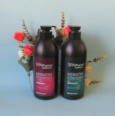 Cặp Dầu Gội & Xả SpaPharma KERATIN Pháp