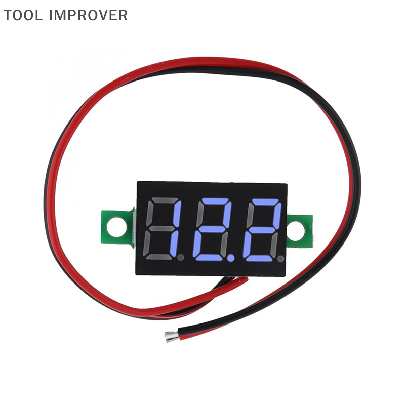 Tool improver mini 0.36 inch dc4.5v-30v kỹ thuật số red green blue led hiển thị bảng điều chỉnh điện áp meter vôn kế tester xe máy vôn kế
